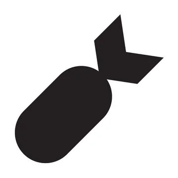 Aviation bomb icon vector for your web design, logo, infographic, UI. illustr Stock Illustration