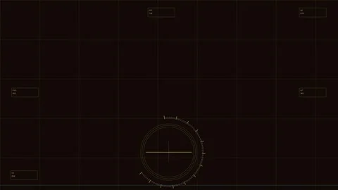 Aviation Cockpit HUD ? Airspeed Arc &amp; Horizon Line 4K Animation Stock Footage 330696285