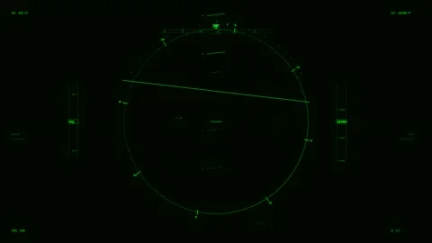 Aviation Cockpit HUD ? Futuristic Flight Interface 4K Animation Stock Footage 330696953