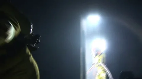 Aviation Fire Training Stock Footage 71054621