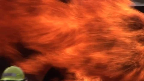 Aviation Fire Training Video stock 71055018