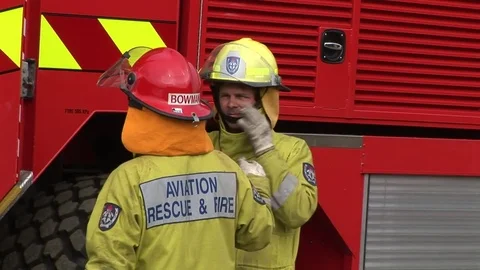 Aviation Fire Training Stock Footage 71055231