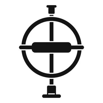 Aviation gyroscope icon simple vector. Accelerometer sensor Stock Illustration