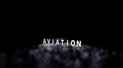 Aviation:  Jet Fly-By with Title (Alpha Channel Version) Video stock 34921206