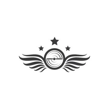 Aviation logo  vector illustration design Stock Illustration
