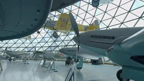 Aviation museum Stock Footage 171554741