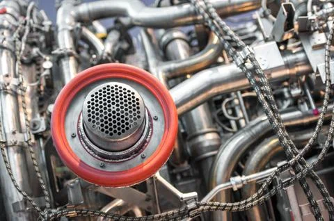 Aviation part close-up Stock Photos