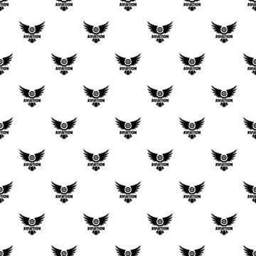 Aviation pattern seamless vector Stock Illustration