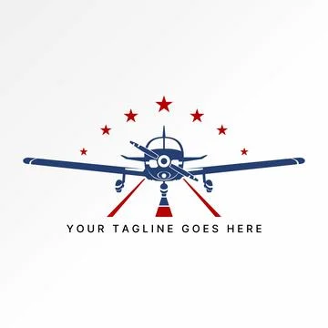 Aviation plane flying pilot sky vacation tourism transport army historic jet Stock Illustration