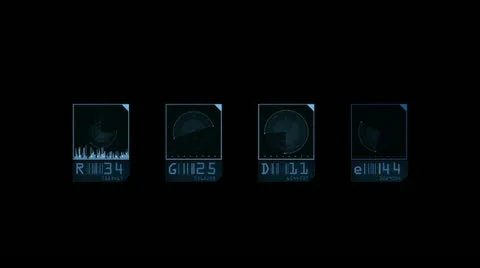 Aviation radar GPS navigation screen display,tech tracking system,computer game Stock Footage 11962506