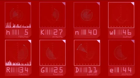Aviation radar GPS navigation screen display,tech tracking system,computer game Stock Footage 11966600