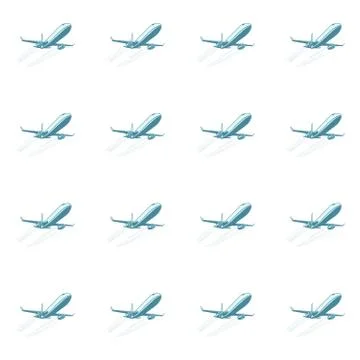 Aviation seamless pattern Stockillustratie