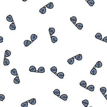 Aviator glasses optical vector seamless pattern Stock Illustration