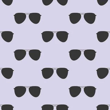Aviator Glasses seamless pattern Stock Illustration