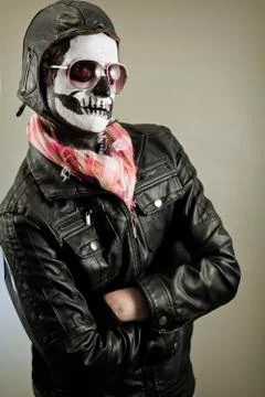 Aviator Skull Stock Photos