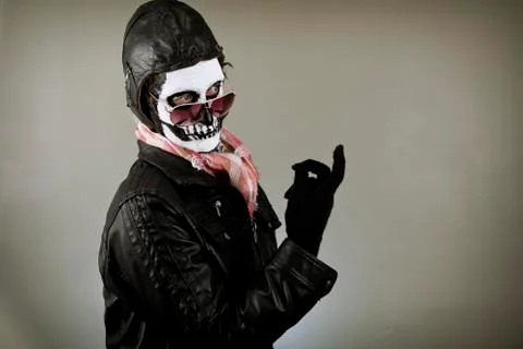 Aviator Skull Stock Photos