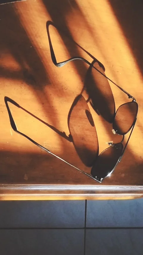 Aviator style sunglasses  Stock Footage 288406519