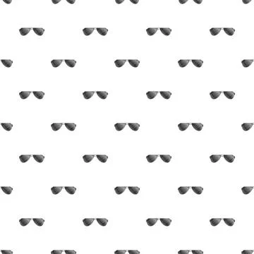 Aviator sunglasses repeating pattern on plain background Illustrazione stock