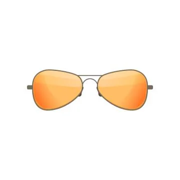 Orange tinted 2024 aviator sunglasses