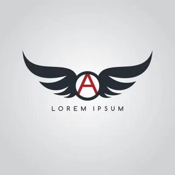 Aviator symbol logo logotype theme Ilustración de archivo