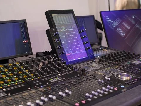 Avid Edit Console: Advanced Audio Editing and Mixing Stock Photos