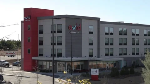 Avid Hotels - Grovetown tilt down Stock Footage 149153567