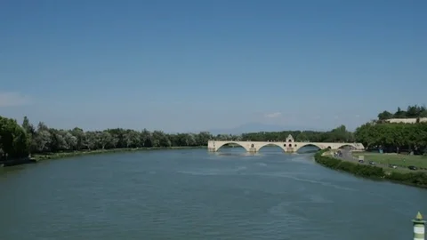 Avignon bridge in 4k Stock Footage 96622857
