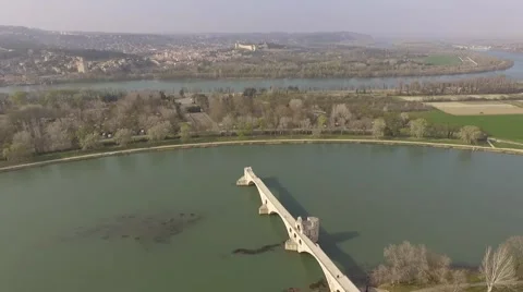Avignon bridge drone. Stock Footage 63451667