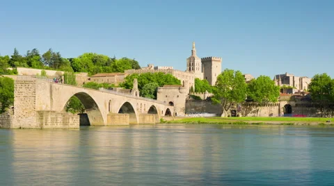 Avignon in a sunny spring day Stock Footage 59085440