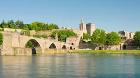 Avignon in a sunny summer day Stock Footage 59085080