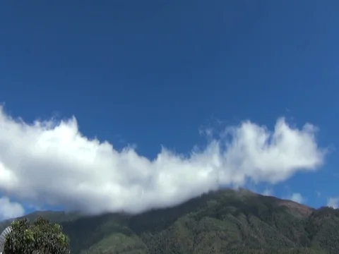 Avila Mountain Cloudy Time lapse Stock Footage 100656629