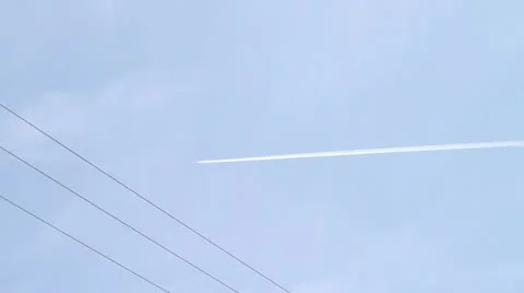 Avion dejando linea Stock Footage 11851115