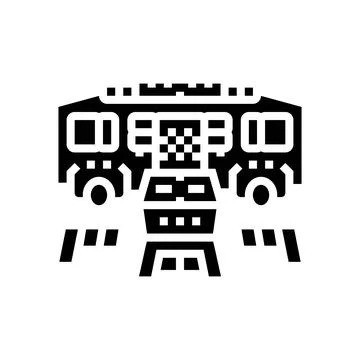 Avionics systems aeronautical engineer glyph icon vector illustration 库存插图