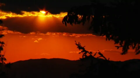 AVL Sunset Timelapse 0007OA Stock Footage 558698