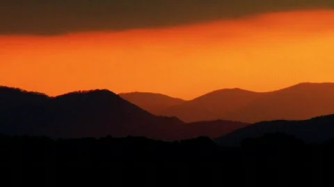 AVL SunsetOrange 005737 Stock Footage 558677
