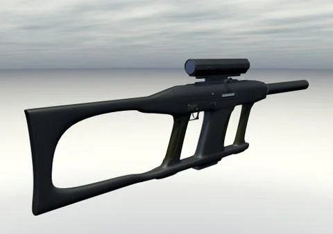 AVN 2 rifle Stock Illustration