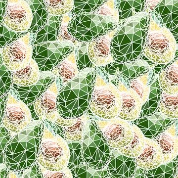Avocado abstraction Stock Illustration