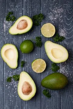 Avocado and lime Stock Photos
