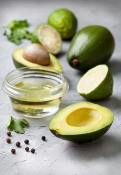 Avocado and vegetables Stock Photos