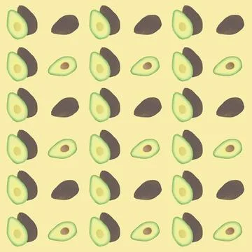 Avocado background Stock Illustration
