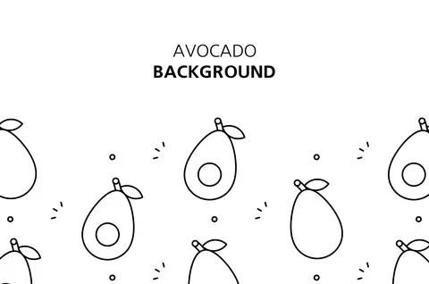 Avocado background Stock Illustration