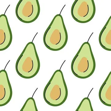 Avocado background vector illustration Illustrazione stock