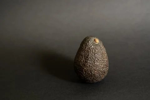 Avocado on a black background Stock Photos
