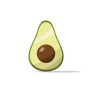Avocado cartoon Stock Illustration
