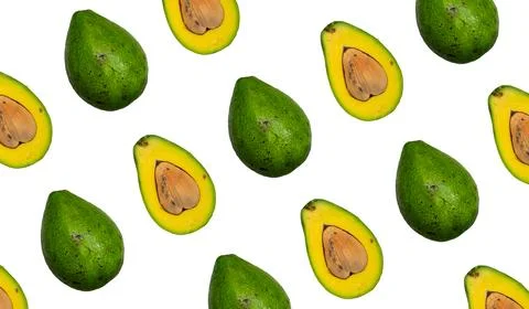 Avocado composition for background design tropical fruit Stock Photos