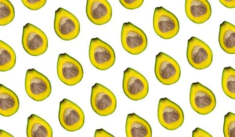 Avocado composition for background design tropical fruit Stock Photos