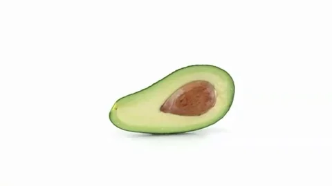 Avocado cut in half Stock Footage 98578654