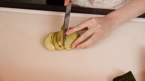 Avocado cutting Stock Footage 89662808