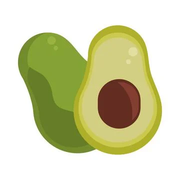 Avocado fresh icon Stock Illustration