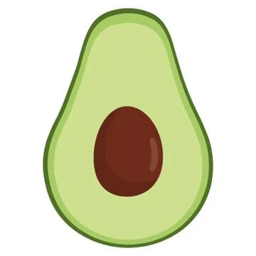 Avocado fresh vegetable icon Stock Illustration